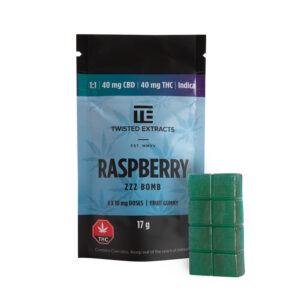 1:1 Blue Raspberry ZzZ Bomb | Indica | 1:1 40MG