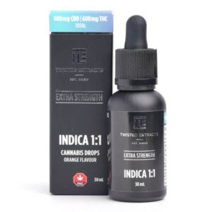1:1 Tincture Drops Orange | Indica | 600mg CBD & 600mg THC