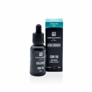 50 CBD Oil Tincture Drops | 1500mg CBD | Twisted Extracts | Bulk Buddy