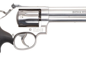 Smith & Wesson 648 22 WMR, 6" Barrel, Stainless Steel, Black Synthetic Grip, 8rd